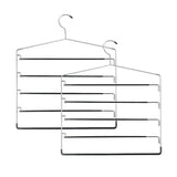 New Honey-Can-Do Chrome Steel Pants Hangers 2-Pack