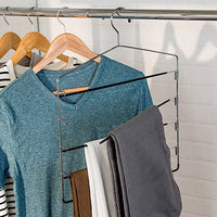 New Honey-Can-Do Chrome Steel Pants Hangers 2-Pack