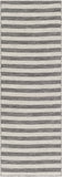 New Surya Pasadena PSA-2304 Meticulously Woven Indoor/Outdoor Area Rug Runner in Blacks, Greys & Whites! 2Ft X 12 Ft! Retails $280+
