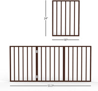 PAW Easy up Free Standing Folding Gate for small dogs/cats in Rich Espresso! Brand new in box!