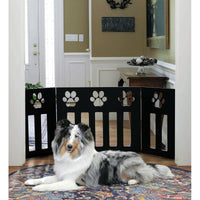 Paw Free Standing Pet Gate by Tucker Murphy Pet! Expands to 4ft wide. Retails $104+