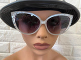New Designer Rep. Sunglasses, 400 UV Protection! Stylish Gradient Lenses! Pearly White