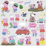 New in package! RoomMates RMK3183SCS Peppa The Pig Peel and Stick Wall Decals