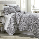 New Wayfair Pfeiffer Paisly & Damask Quilt Set by Andover Mills in Twin/Twin XL! Black! RETAILS $90+