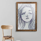 New Very Large Calenzana 24x36 Poster Picture Frame Rustic Distressed Wood! Retails $100+