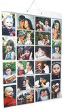 Hanging Photo Gallery, holds 40 standard sized photos (4x6). Just slide in your photos and share your memories.