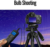 New in box! Canon Intervalometer Wired Digital Camera Remote Shutter Release Controller LCD Timer Control with Cord for Canon EOS Rebel T6 T7 80D 70D 60D 60Da 77D T7i T6i T6s SL2 SL1 T5 T3 T5i T4i T3i T2i EOS R M6 M5