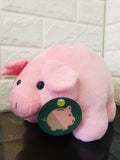 New Plush Pig Money Bank, Pig "OINKS" when you insert Money!