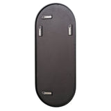 New Wayfair Unique Pill Shape Modern & Contemporary Vanity Mirror in Matte Black, Sz 40" X 16", Retails $280+