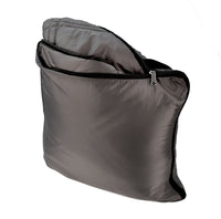 Packable Pillow Blanket - Branded, Grey/Black, Great for picnics, beach, camping, Packs neatly into a zippered square pillow, Retails $65+