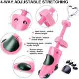 Cyrico Shoe Stretcher Women 4-way Shoe Expander Widener Shoe Tree Shape for Wide Feet, with bonus 12 bunion plugsus
