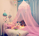 New Mesh Net Bed Canopy Curtains Hanging Dome Princess Canopy with Stars!