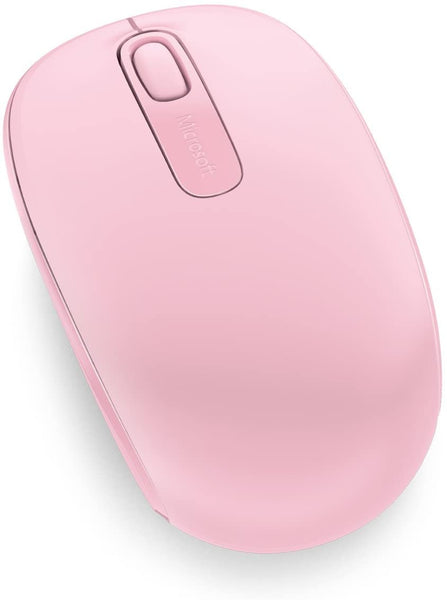 Microsoft Wireless Mobile Mouse 1850 - Pink! Designed for life on the go, offering wireless freedom and built-in transceiver storage for ultimate mobility.