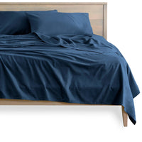 New no packaging, wash before use! Pinzon 300 Thread Count Organic Cotton Bed Sheet Set - Twin, Blue!