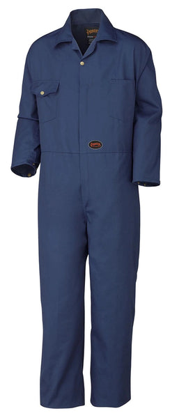 New with tags! PIONEER 515 Poly/Cotton Coverall, Navy, Sz 42T! Fits Extra Large up to 42 inch waist, see chart in Pictures!