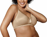 New Playtex Women’s 18 Hour Sensational Sleek Wirefree Full Coverage Bra in Nude, Sz 46DD
