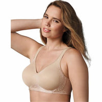 New Playtex 4049 18 Hour Seamless Side & Back Smoothing Cool Comfort  Wirefree Bra Size 36C, Nude!