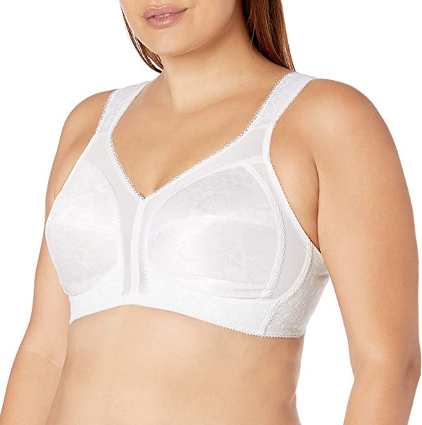 New in package! Playtex 18 Hour 4693 Ultimate Shoulder Comfort Wirefree  Bra, White! Sz 42DD, also fits 40DDD, 44D, 46C & 48B