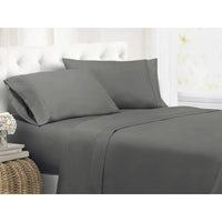 Brand new 200 Thread Count Cotton Poly Deep Pocket Sheet Set, Grey, KING! Fits Mattresses up to 17"
