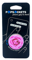 New PopSockets PopGrip: Phone Grip and Phone Stand, Collapsible, Swappable Top, Rose All Day