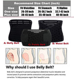 3 in 1 Postpartum Support - Recovery Belly/waist/pelvis Belt Shapewear Slimming Girdle (One Size, Black)