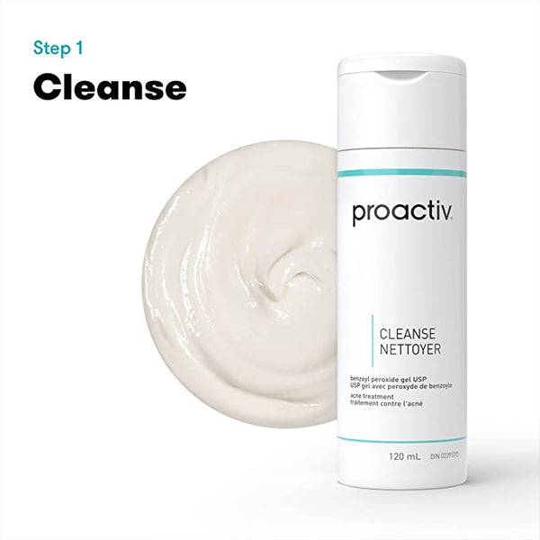 New Proactiv Acne Cleanser - Benzoyl Peroxide Face Wash And Acne Treatment - Daily Facial Cleanser And Moisturizer With Exfoliating Beads - 60 Day Supply, 120 ml., Clear! Retails $30+