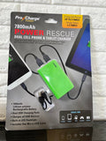 Pro Charge Power 7800mAh Power Rescue Dual Cell Phone & Tablet Charger! Retails $50+