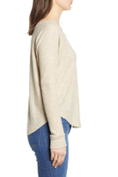 PST by Project Social T Waffle Knit Long Sleeve Top, Oatmeal, Sz XS! Retails $65+