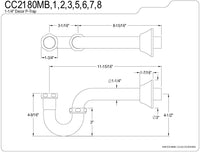 Kingston Brass CC2180MB Vintage P-Trap, Matte Black! Retails $83+