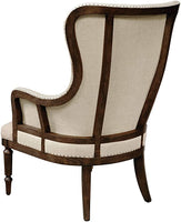 Brand new French Country Pulaski Wood Framed Wingback Arm Chair in Latte Cream, Retails $875+