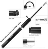Bike Pump, Sportneer Portable 160 PSI Mini Bicycle Pump - Fits Presta and Schrader - Ball Pump with Needle, Effortless Pumping for Mountain and Road Bikes