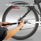 Bike Pump, Sportneer Portable 160 PSI Mini Bicycle Pump - Fits Presta and Schrader - Ball Pump with Needle, Effortless Pumping for Mountain and Road Bikes