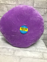 Brand new 14 Inch round Magic Mermaid (Purple/Silver) sequins pillow, plush soft backing! 1 PILLOW (PURPLE/SILVER)