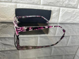 Great Quality Fashion Blue Light Blocking Readers with case - Purple/Black - +1.75