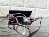 Great Quality Fashion Blue Light Blocking Readers with case - Purple/Black - +1.75