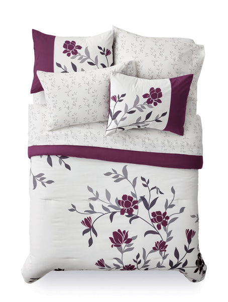 Mainstays Floral Comforter Set, Comforter and Shams 