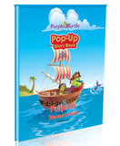 New Pop Up Story Book Purple's Treasure Hunt, Hardcover! Ages 3-6 Yrs!