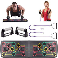 Push Up Board System with Pull Rope,13 in 1 Body Building Exercise Tools Workout Push-up Stands, Multi-Function Portable Bracket Board Push Up Training System, Retails $80+