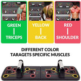 Push Up Board System with Pull Rope,13 in 1 Body Building Exercise Tools Workout Push-up Stands, Multi-Function Portable Bracket Board Push Up Training System, Retails $80+
