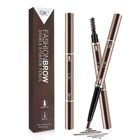 New in package! Sealed QIC 3D Eyebrow Pencil, Longlasting Durable Liner Eyebrow Non-marking Eyebrow Pencil Brow with Brush, #3 Light Coffee, Retails $22+