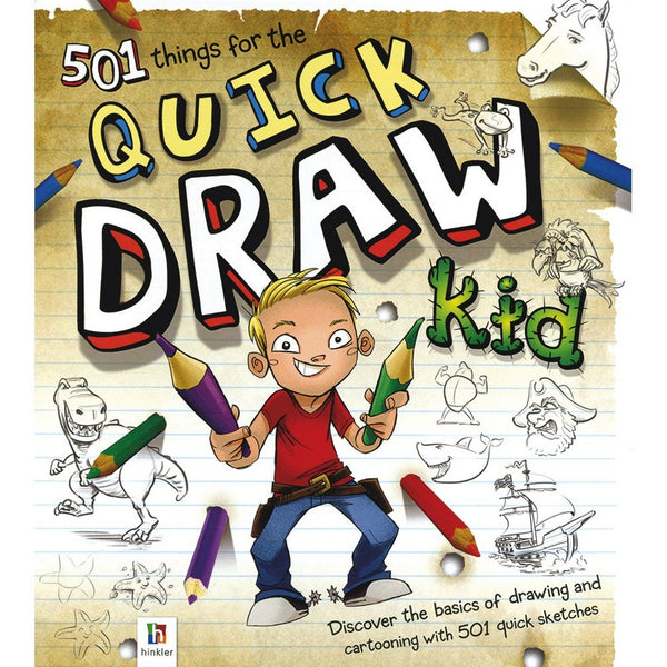 501 Things For the Quick Draw Kid Hardcover, 192 Pages! Discover how to create awesome quick-and-easy sketches, doodles and cartoons in no time at all!