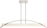New in box! Large Island Light! Quoizel PCSE138BN Contemporary Modern LED Island Chandelier from Sabre Collection in Brushed Nickel Finish! Retails $348+