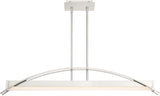 New in box! Large Island Light! Quoizel PCSE138BN Contemporary Modern LED Island Chandelier from Sabre Collection in Brushed Nickel Finish! Retails $348+