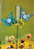 Whimsical Garden Butterfly Rain Gauge with Thermometer & Humidity Gauge