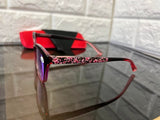 Ombre Fashion Blue Light Readers - Red/Floral Band - +2.50