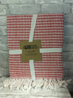 Brand new Home Intact 100% Cotton throw, 50X60! Red! Retails $60+