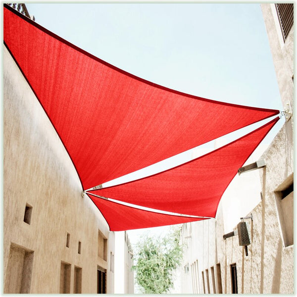 New Wayfair 12' Triangle Shade Sail by Colour tree in Red, 12 Ft! Triangle!