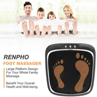 RENPHO Electric Shiatsu Foot Massager with Heat and Deep Kneading, Foot Massage Machine with Washable Cover for Plantar Fasciitis, Tired Feet, Foot Pain Relief