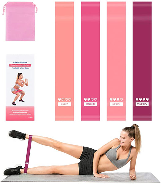 New Portzon Resistance Loop Exercise Bands for Home Fitness Stretching Strength Training