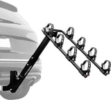 Shows Light use, fully assembled! Retrospec Lenox Car Rack Four Bike Mount Hitch - 4 Bicycle Carrier - Class III or IV 2 Hitch - Compact Foldable Steel Frame